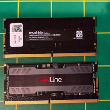 Mushkin Redline 32GB 2x16GB DDR5-4800 SO-DIMM 262-Pin Non-ECC RAM picture