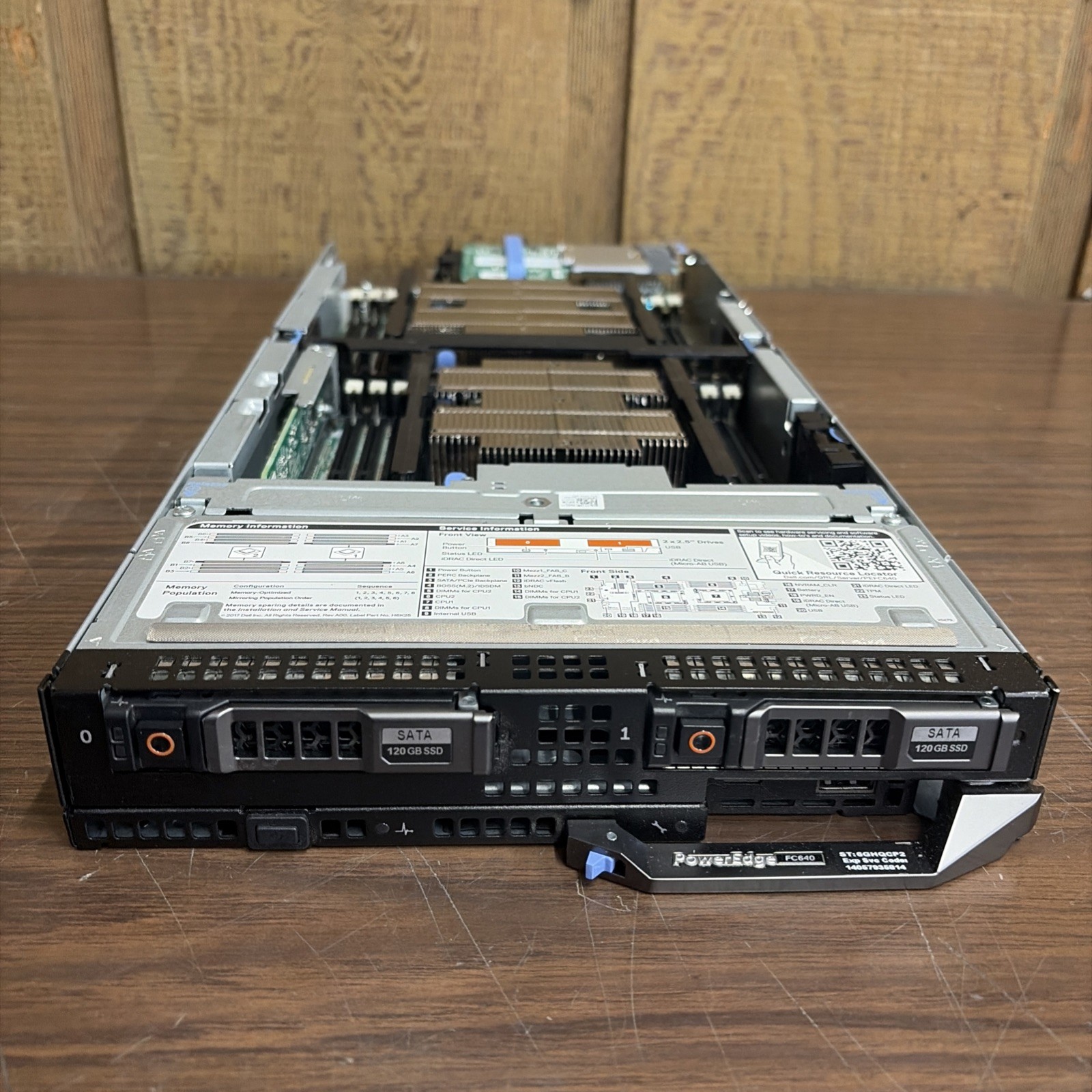 DELL POWEREDGE FC640 Server FHH8V W/×2 Intel Xeon Gold 6142,0KHKN5. *READ⬇*