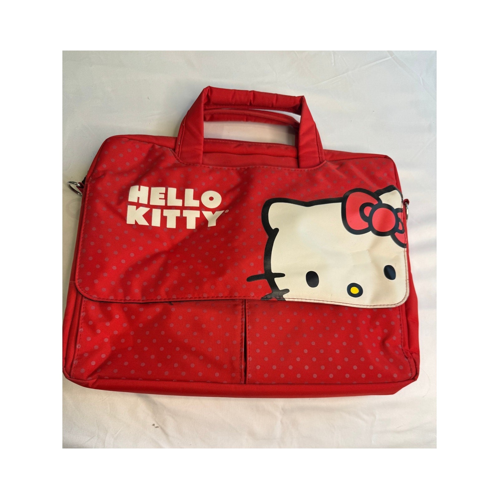HELLO KITTY Vintage Red Laptop Case Briefcase