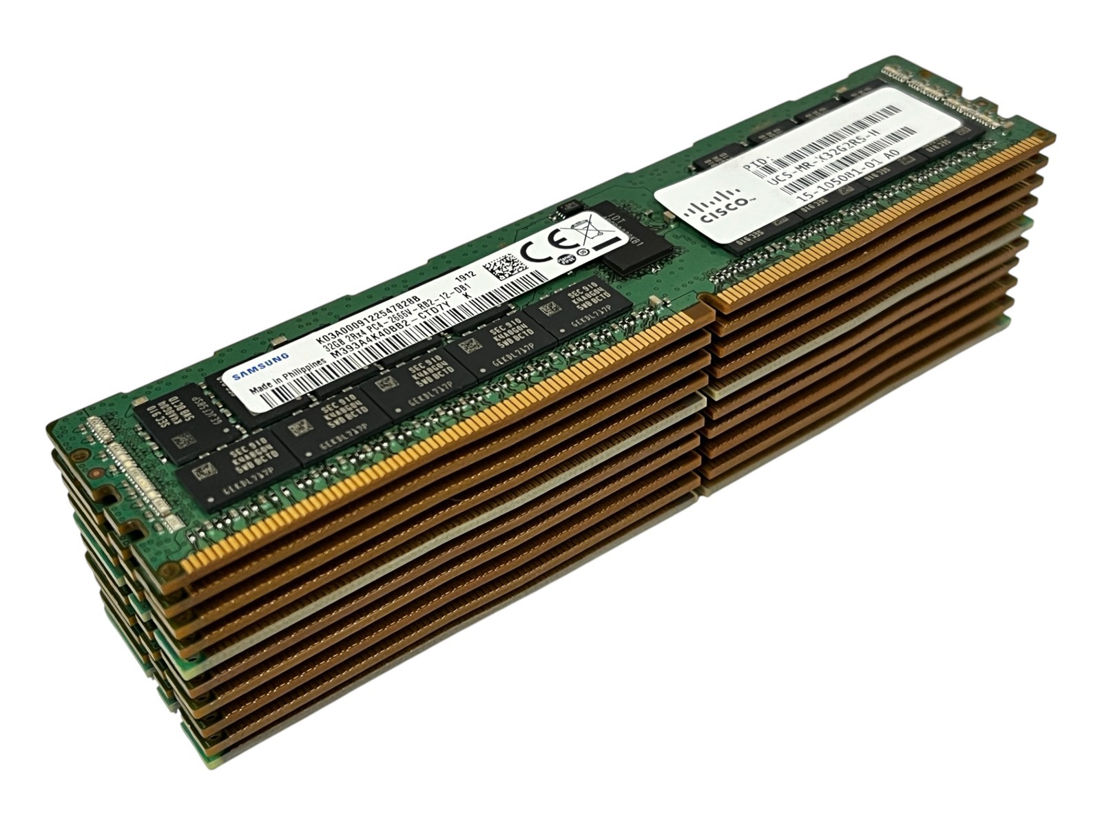 LOT 10: Samsung M393A4K40BB2-CTD7Y 32GB 2Rx4 PC4-2666V DDR4 ECC RDIMM Server RAM LOT 10: Samsung M393A4K40BB2-CTD7Y 32GB 2Rx4 PC4-2666V DDR4 ECC RDIMM Server RAM