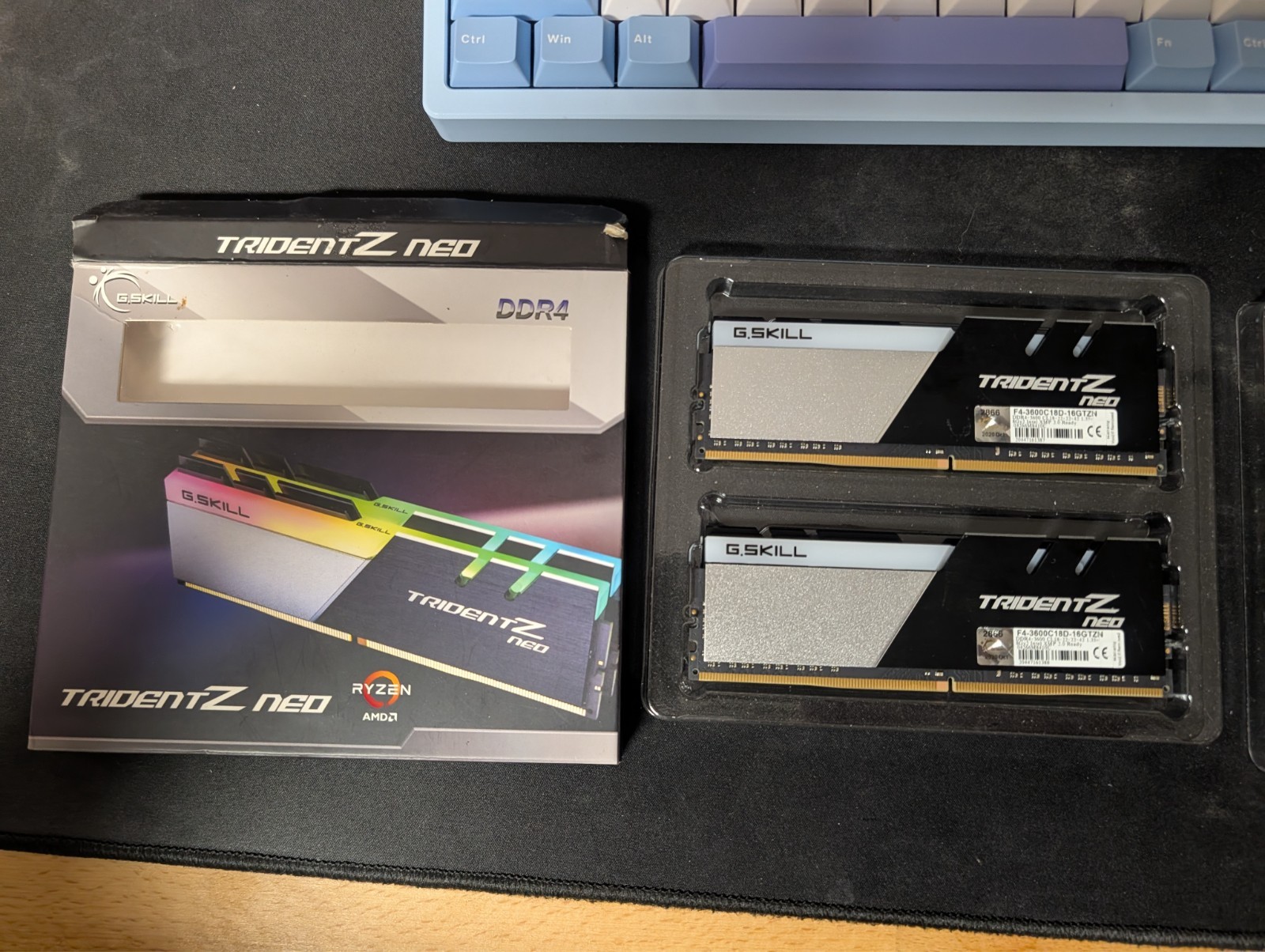 G.SKILL Trident Z Neo DDR4-3600 16GB (2x8GB) DIMM RGB RAM F4-3600C18D-16GTZN
