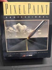 Vintage SuperMac PixelPaint Professional 2.0 Apple Macintosh Software Complete picture