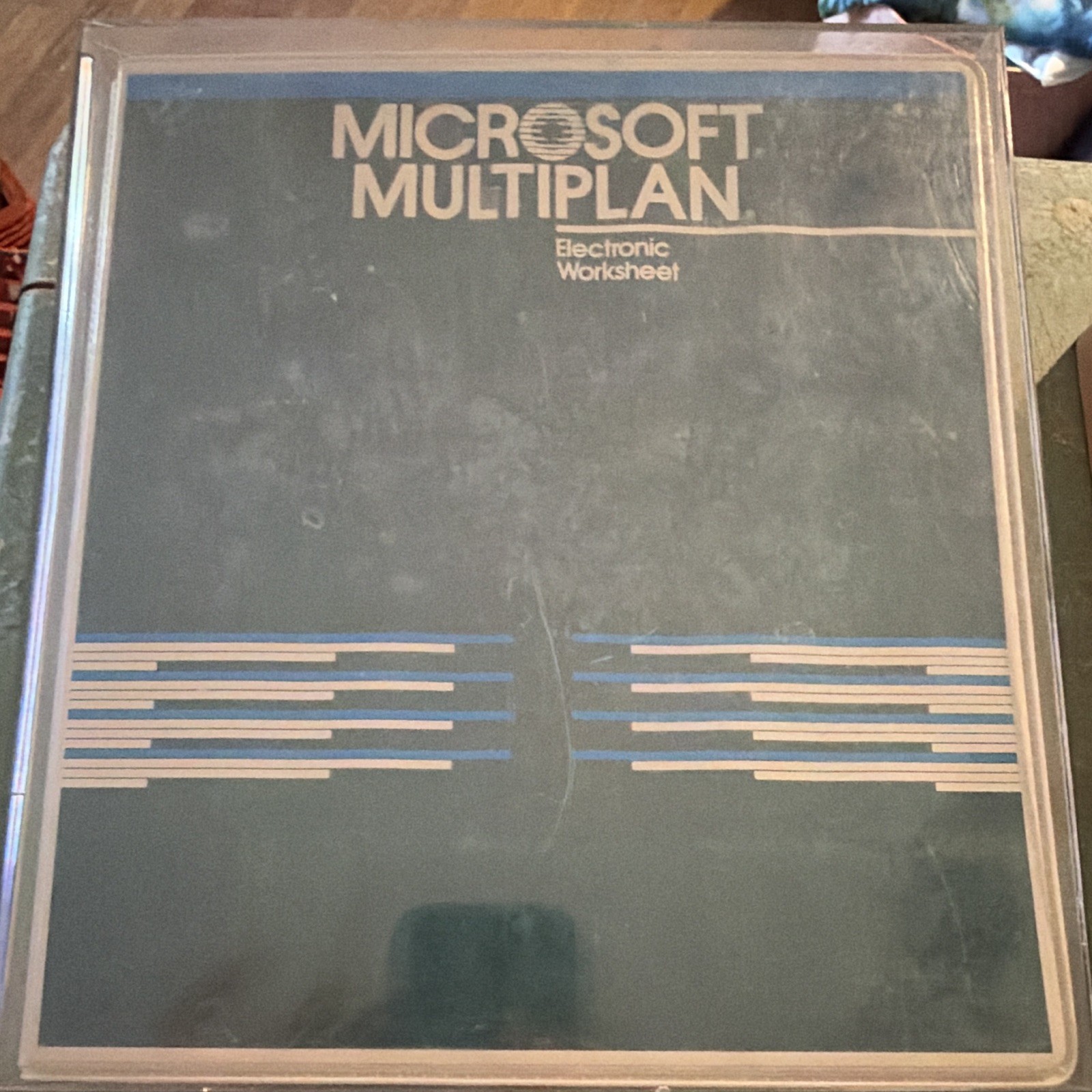 Vintage Microsoft Multiplan Electronic Worksheet Apple II Manual/Disks UNTESTED