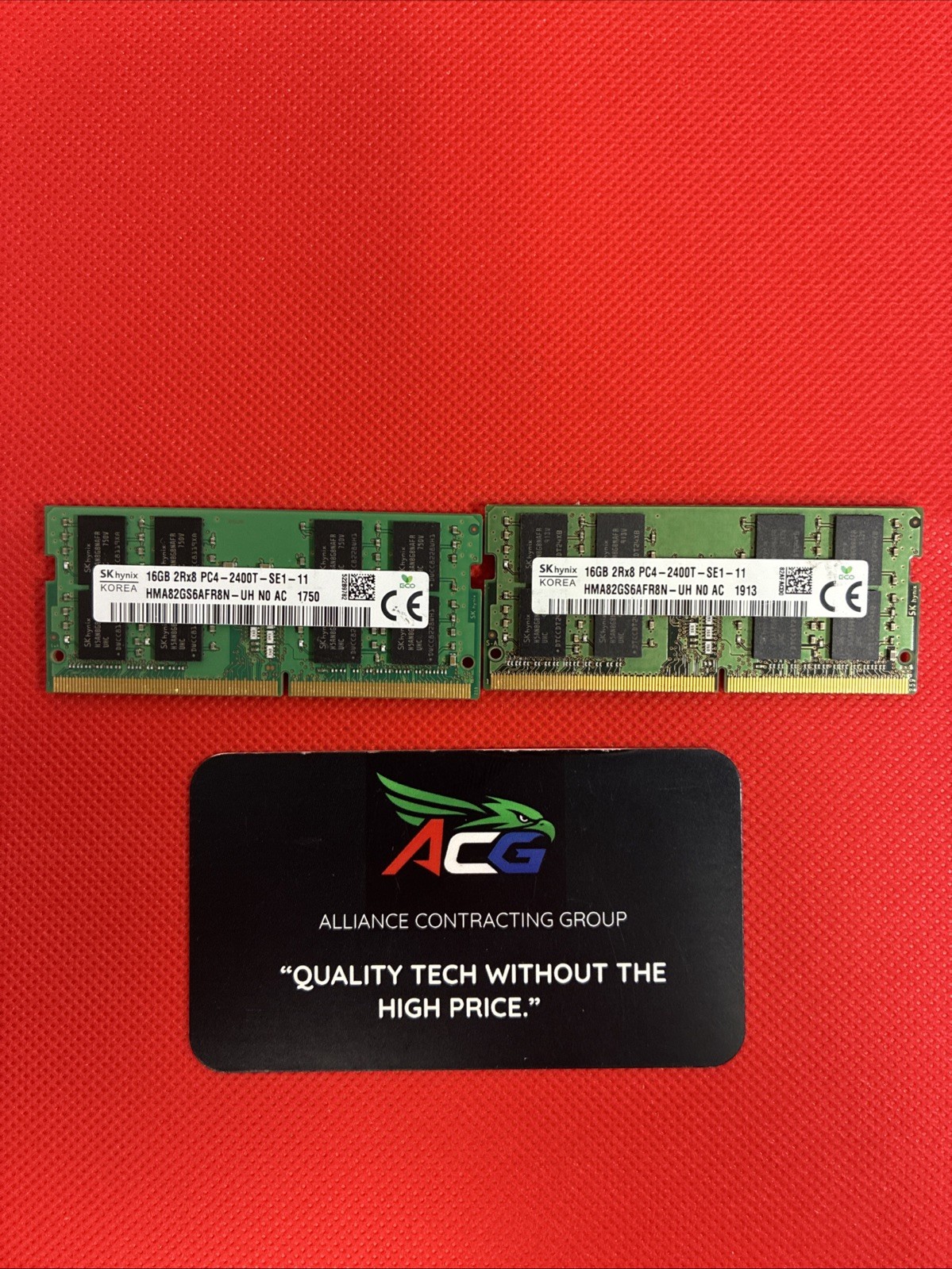 32GB (2x16GB) SK Hynix 2Rx8 PC4-2400T DDR4 Laptop Memory RAM