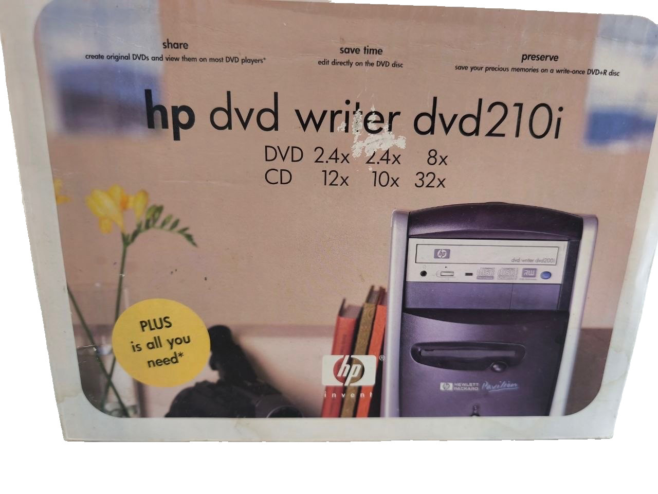 Vintage HP DVD Writer dvd210i Internal IDE Drive Q2116A BRAND NEW FACTORY SEALED Vintage HP DVD Writer dvd210i Internal IDE Drive Q2116A BRAND NEW FACTORY SEALED