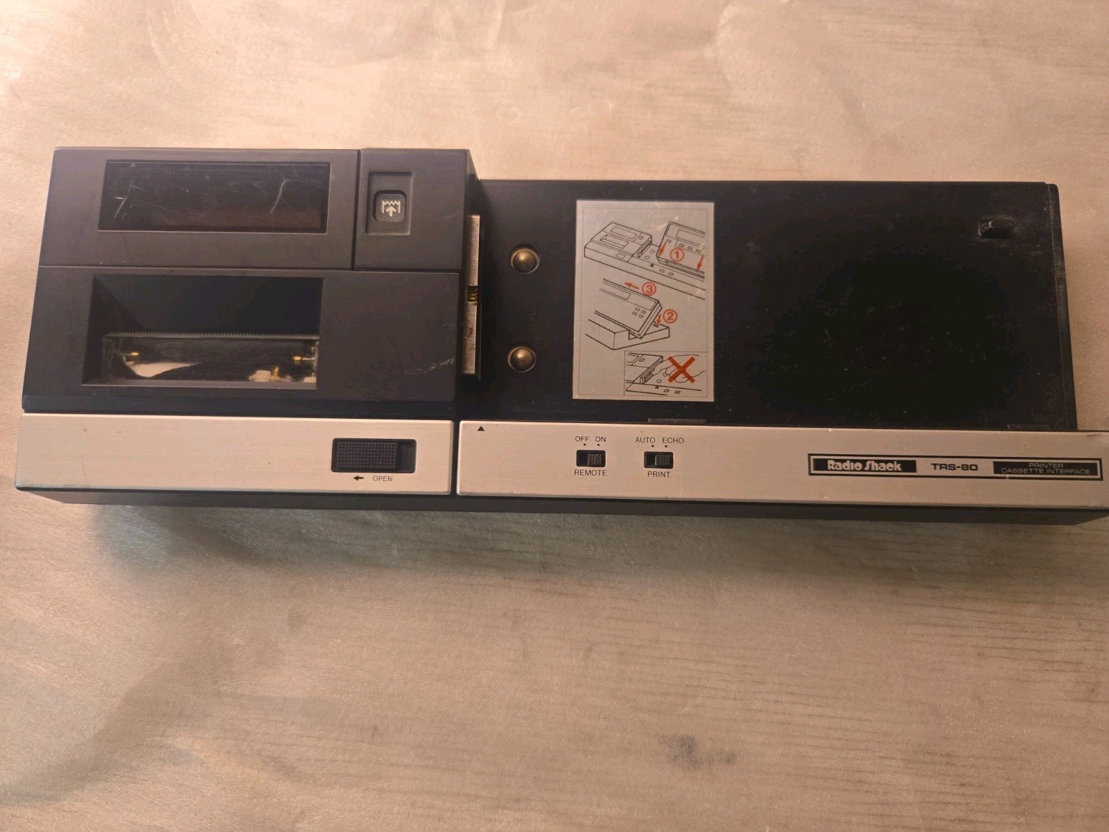 Vintage Pocket Computer TRS-80 Model PC-2 Printer Cassette Interface 1980's Vintage Pocket Computer TRS-80 Model PC-2 Printer Cassette Interface 1980's