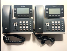 Yealink SIP-T53 Lot of 2 IP VoIP Phones PoE w/ Handsets No Power Adapters picture