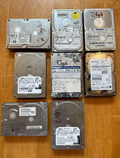 Lot of 8 Vintage Hard Drives IBM Maxtor Quantum 3.5” IDE SCSI Parts Repair picture