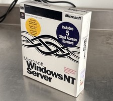 Microsoft Windows NT Server CD-ROM 5 Client Access Licenses New Factory Sealed picture