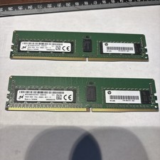 2 sticks MTA18ASF2G72PZ-2G6D1 MICRON 16GB 1RX4 PC4-2666V RDIMM MEMORY picture