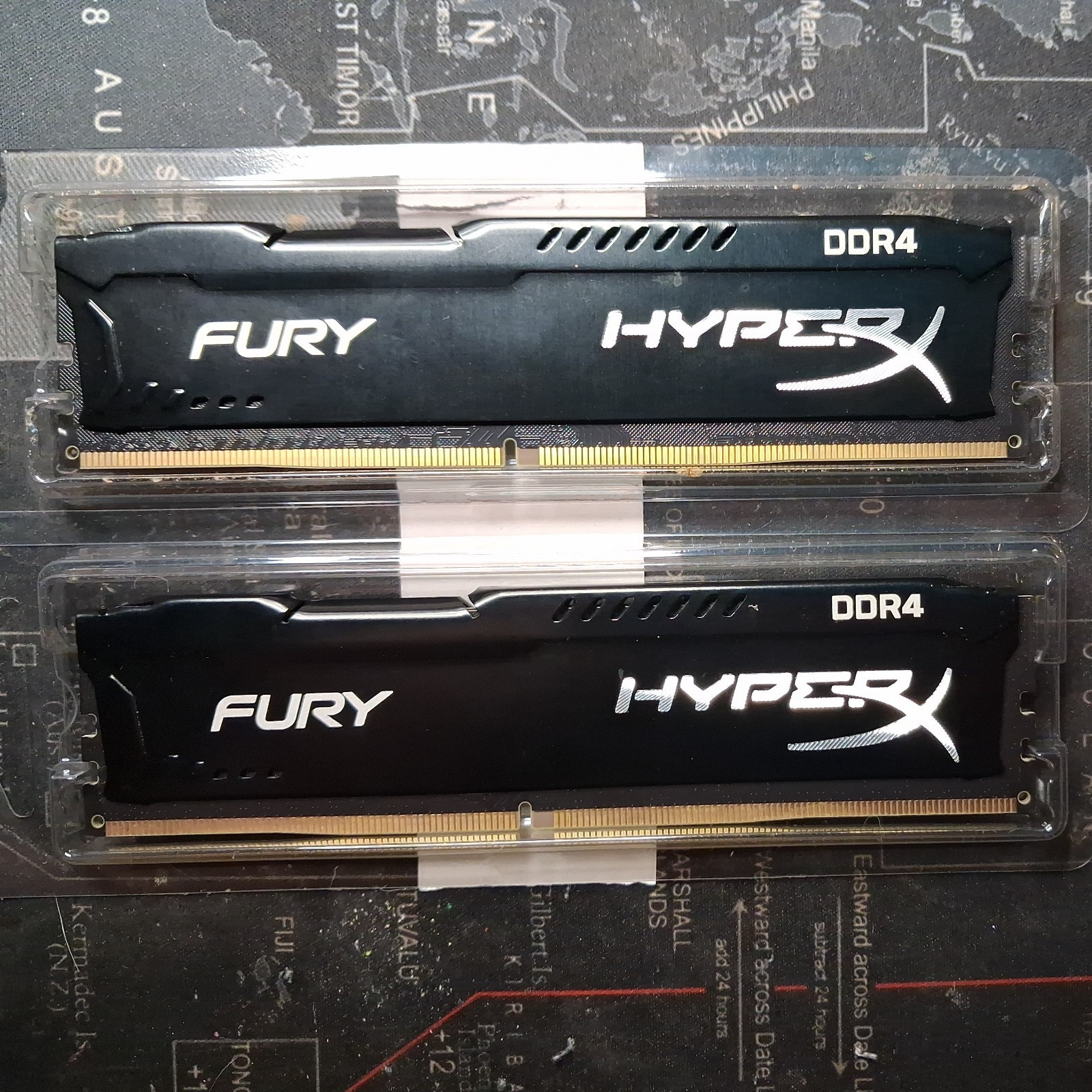  Kingston HyperX Fury RGB 16gb (2x8GB) DDR4 3200MHz RAM - Used