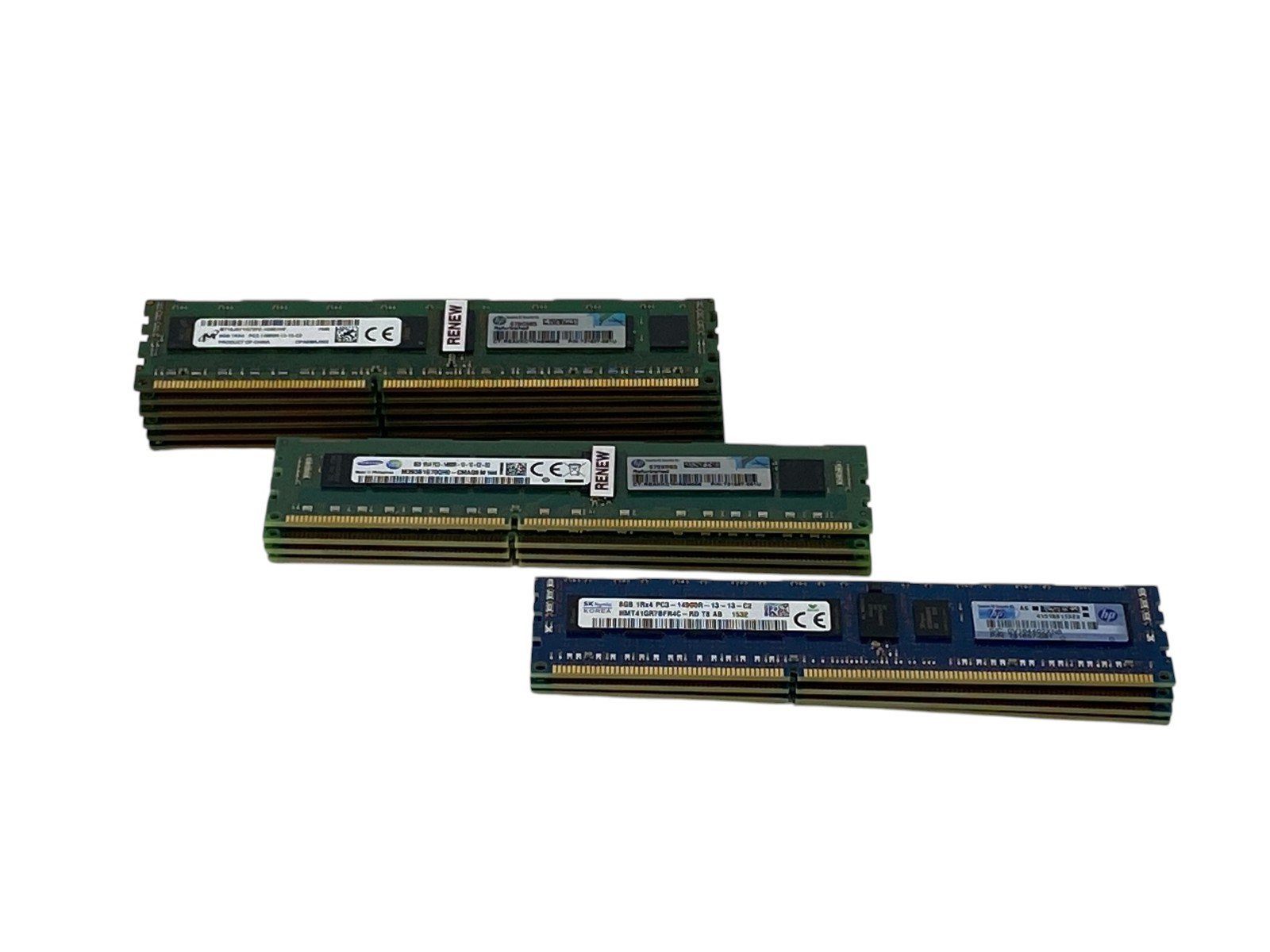 SK Hynix Samsung 8GB 1Rx4 PC3-14900R DDR3-1866MHz DIMM Server Memory  Lot of 14