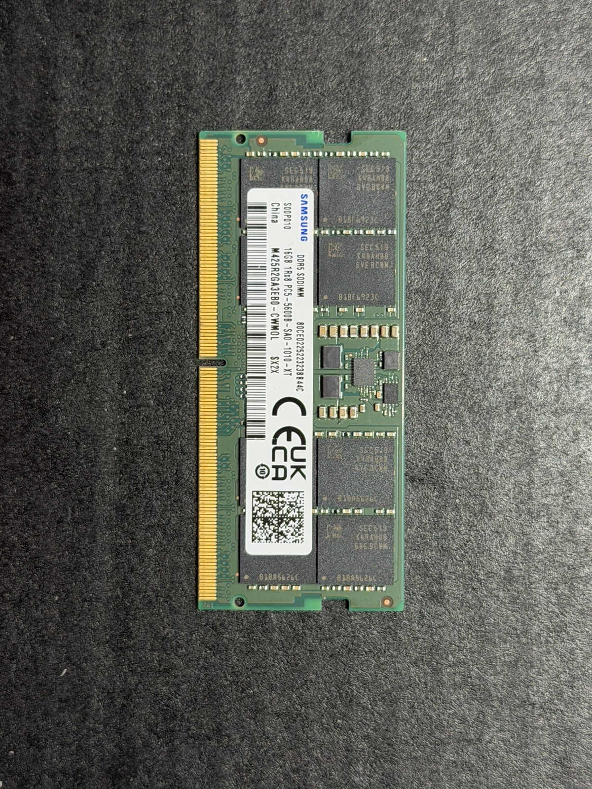 Samsung 16GB RAM π DDR5 PC5-5600B- SAO-1010-XT Samsung 16GB RAM π DDR5 PC5-5600B- SAO-1010-XT
