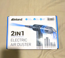 Inland 2-in-1 Electric Air Duster & Vacuum, 3-Speed, Light, USB, Manual picture