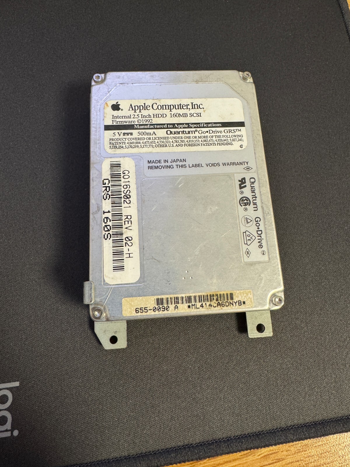 Vintage Apple Quantum 160MB 2.5