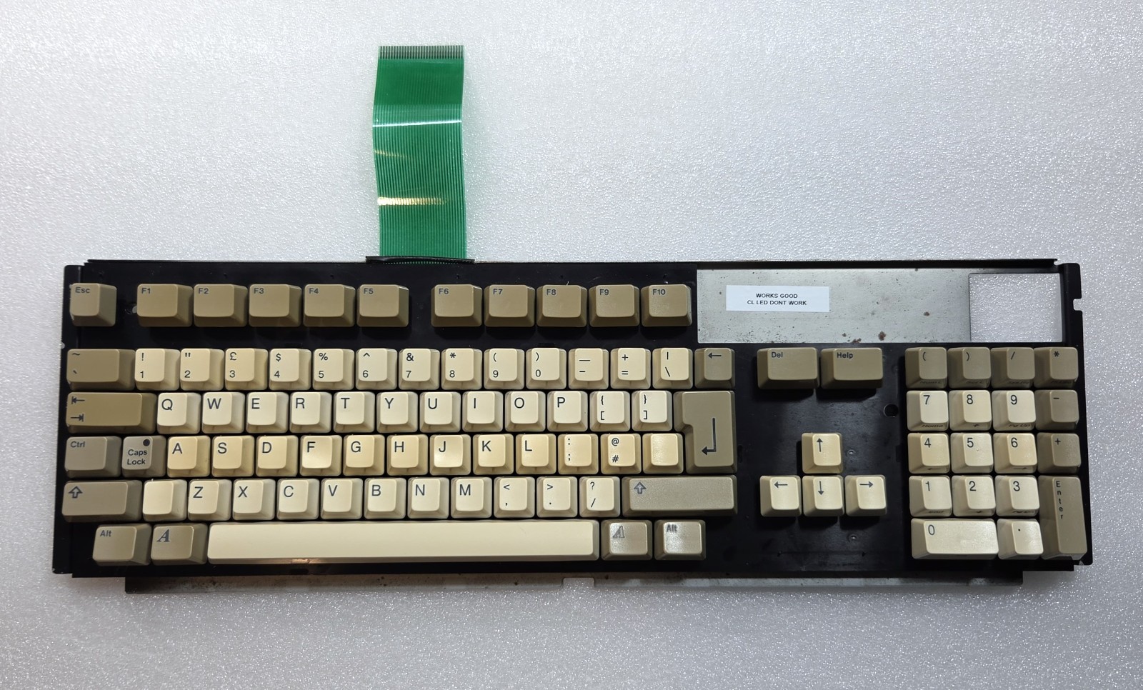 Commodore Amiga 1200 Keyboard, Caps Lock LED Faulty TESTED Commodore Amiga 1200 Keyboard, Caps Lock LED Faulty TESTED