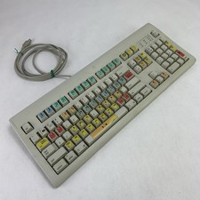 Vintage Apple Design M2980 Keyboard with Editor Key Overlay - Parts or Repair picture