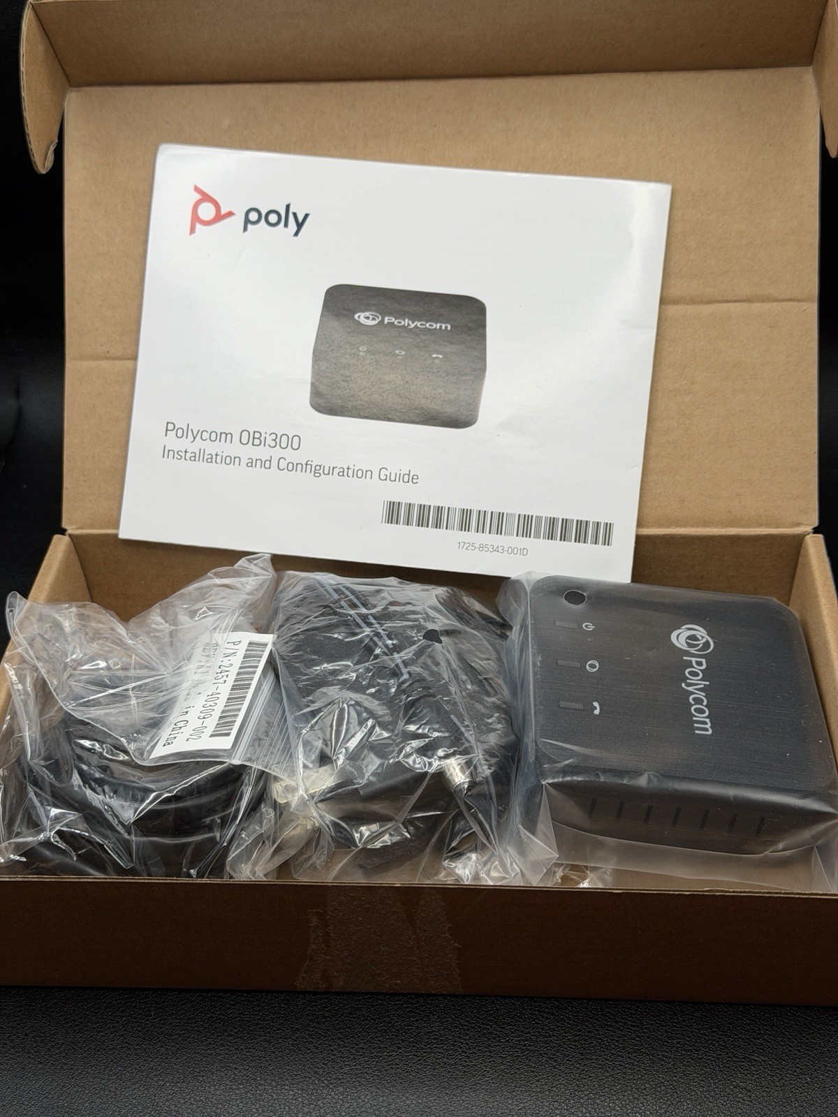 POLYCOM OBI300 Legacy Analog to VoIP Phone Adapter 2200-49530-001 | NOB POLYCOM OBI300 Legacy Analog to VoIP Phone Adapter 2200-49530-001 | NOB