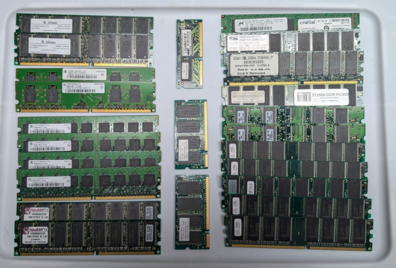 CPU Memory LOT ***24*** DDR & PC Memory Sticks CPU Memory LOT ***24*** DDR & PC Memory Sticks
