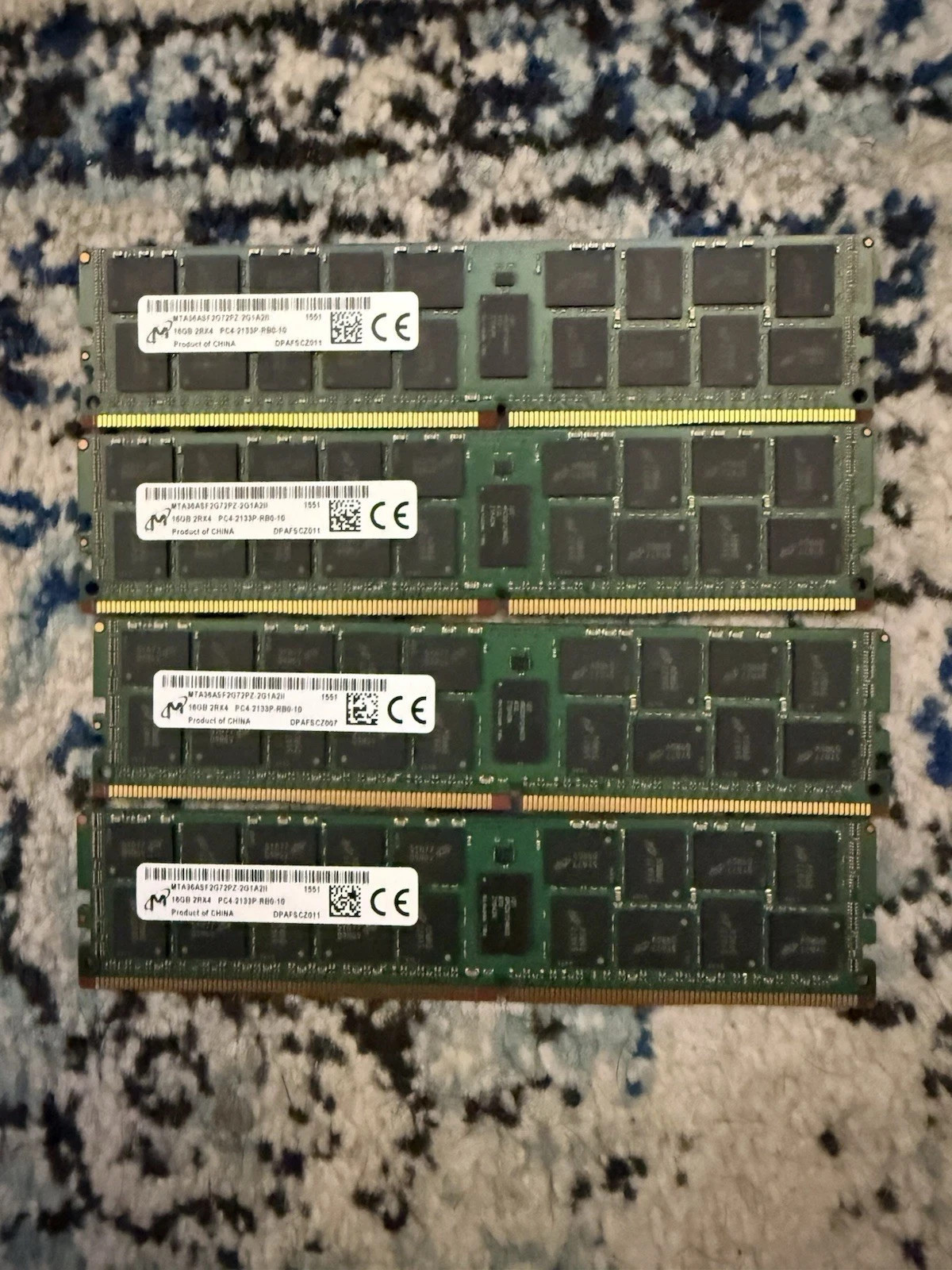 64GB MICRON (4x16GB) DDR4-2133MHz SERVER ECC RAM MTA36ASF2G72PZ-2G1A2II 64GB MICRON (4x16GB) DDR4-2133MHz SERVER ECC RAM MTA36ASF2G72PZ-2G1A2II