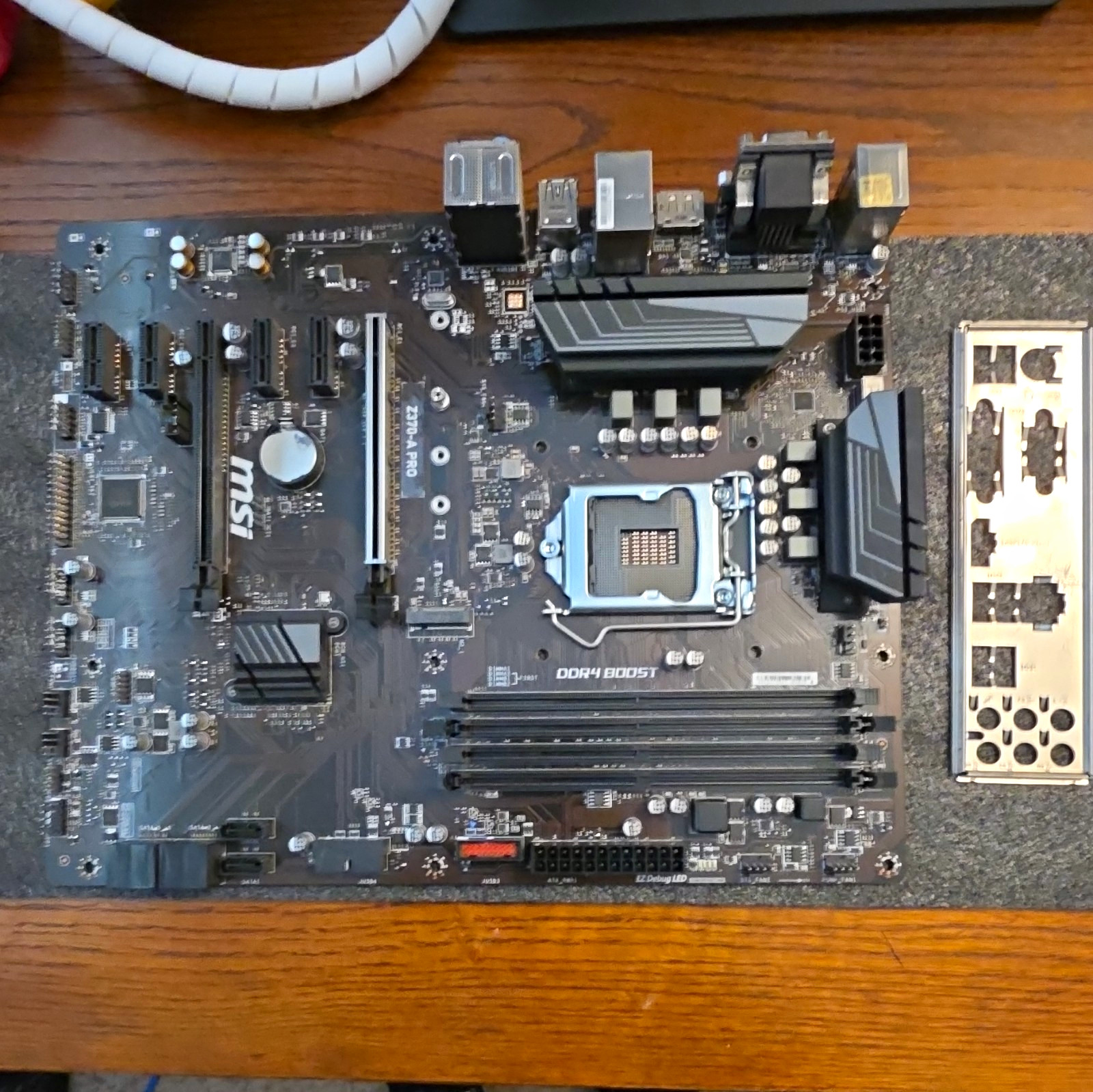 MSI Z370-A PRO ATX Intel LGA1151 DDR4 4-Slot Motherboard w/ I/O Shield