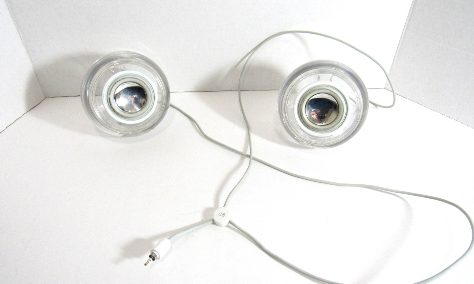 Vintage Clear M6531 Apple Pro Speakers by Harman Kardon For iMac G4