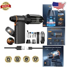 Powerful Air Duster Vacuum 300000RPM 6000mAh 180min Runtime LED picture