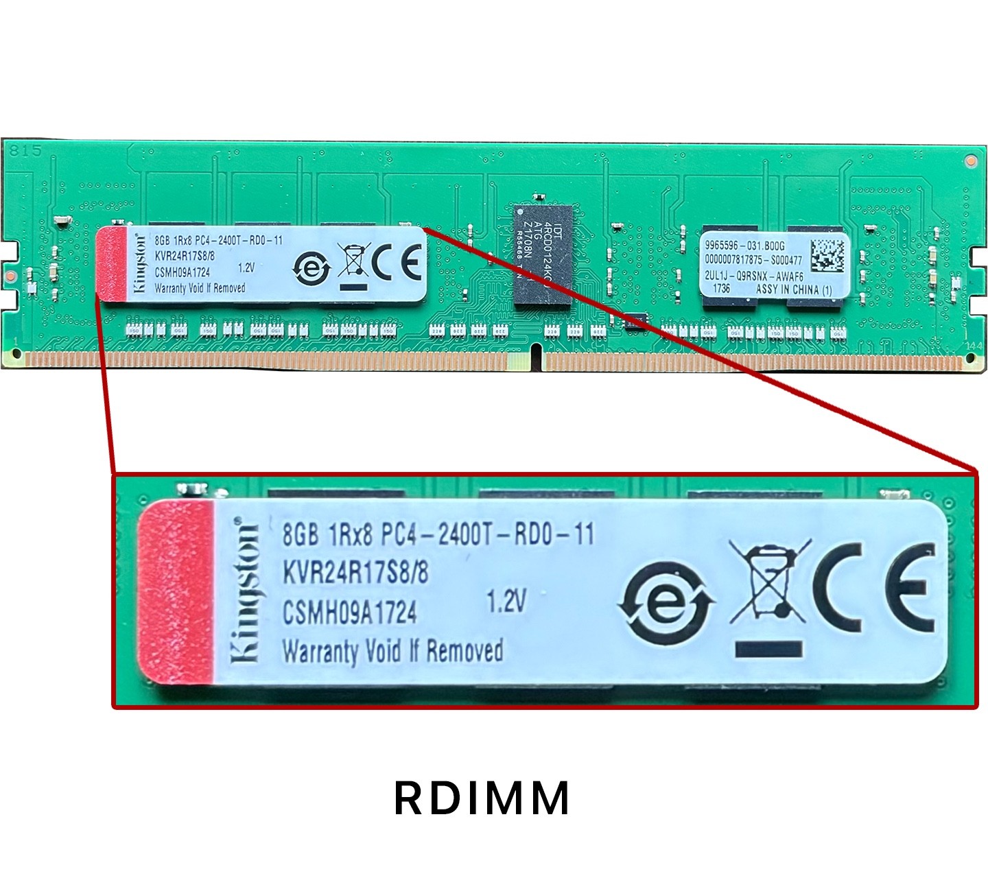 16x Kingston 8GB DDR4-2400 ECC RDIMM 1Rx8 KVR24R17S8/8 128GB Server RAM 16x Kingston 8GB DDR4-2400 ECC RDIMM 1Rx8 KVR24R17S8/8 128GB Server RAM