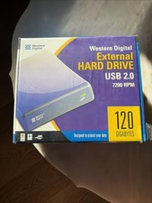 Vintage WD 120GB External Hard Drive USB 2.0 7200RPM FACTORY SEALED New Old Stk picture