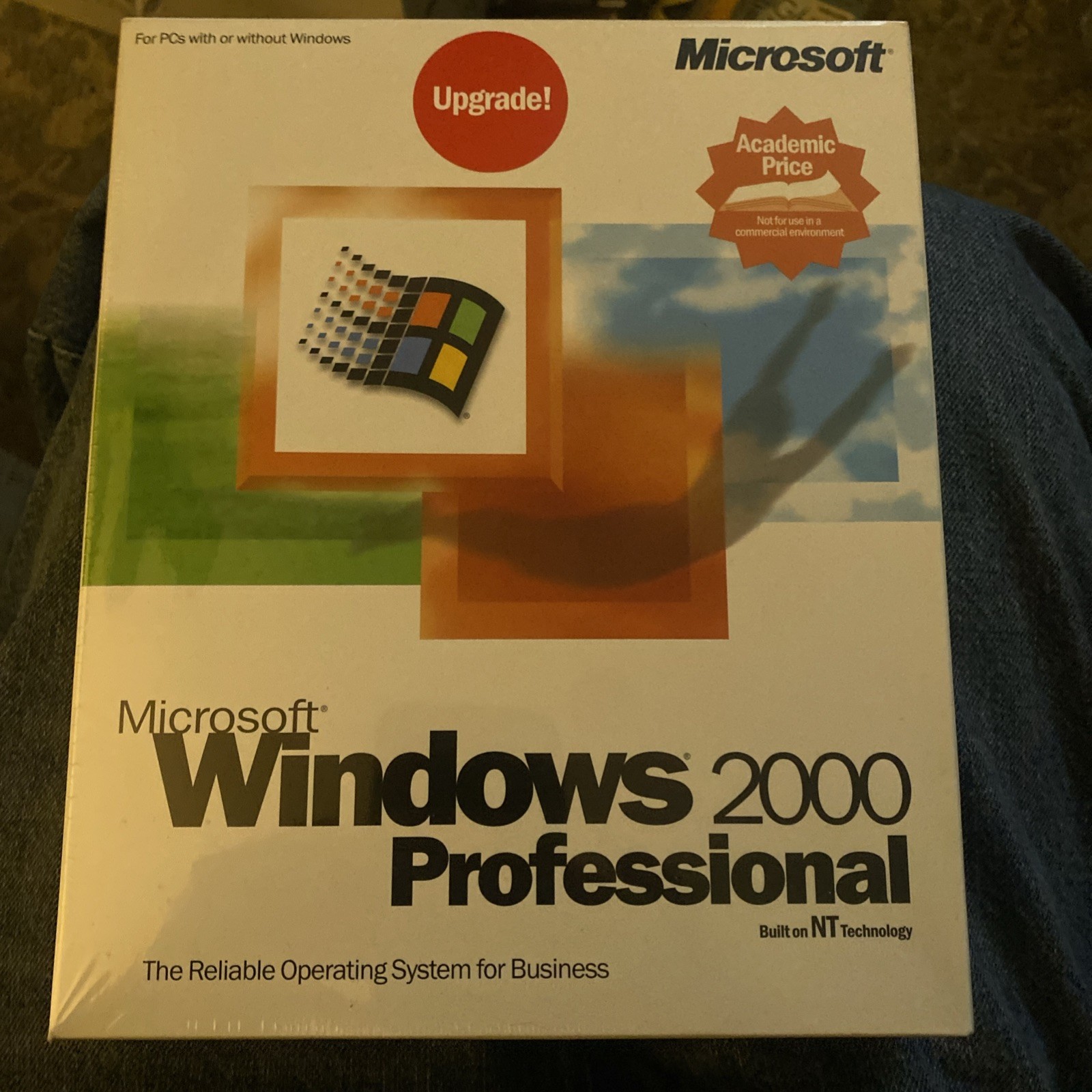 Factory Sealed Windows 2000 Professional Upgrade Edition Vintage PC Software NOS Factory Sealed Windows 2000 Professional Upgrade Edition Vintage PC Software NOS