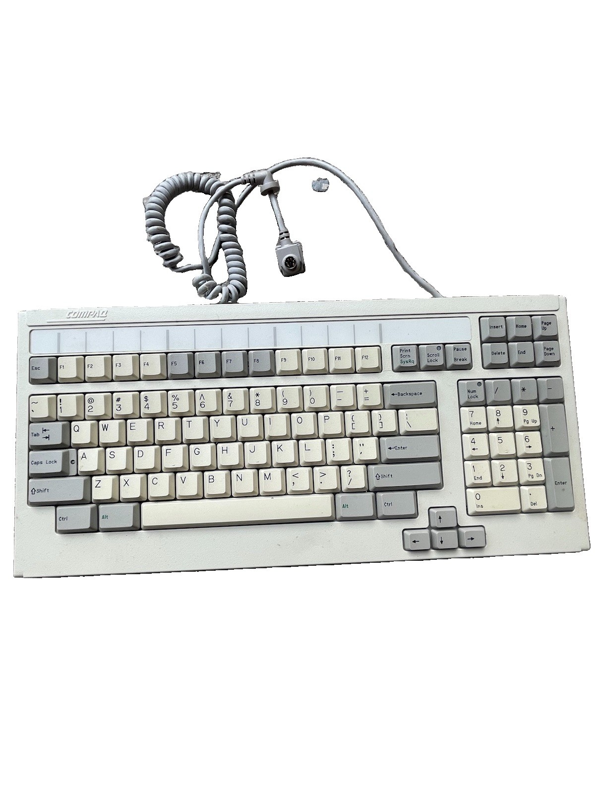 Vintage Compaq PS/2 Rack Keyboard 128958-001 Assembly 128710-001 SpaceSaver Vintage Compaq PS/2 Rack Keyboard 128958-001 Assembly 128710-001 SpaceSaver