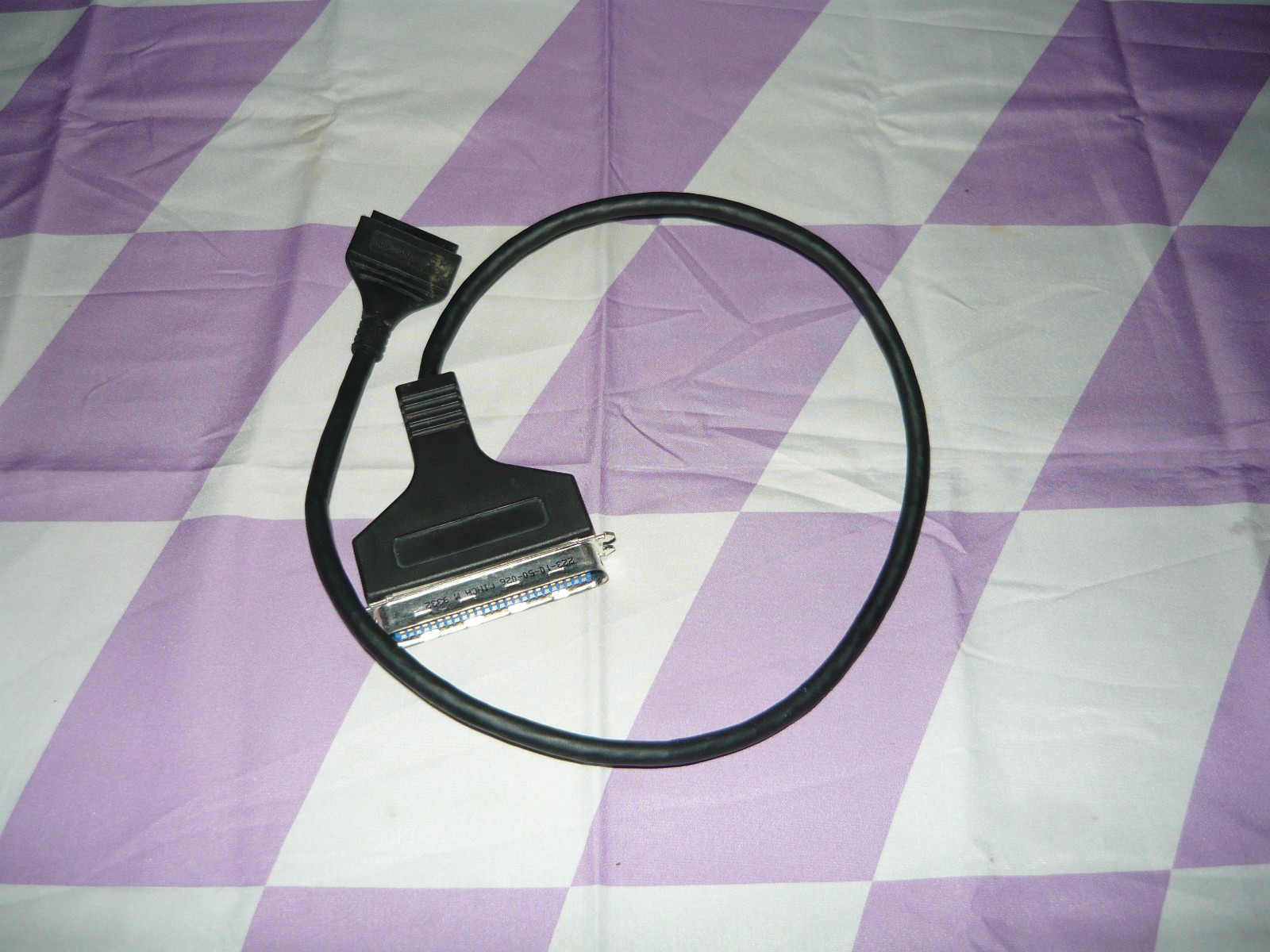Vintage AST Computer SCSI PC Card PCMCIA to 50 Pin Centronics Cable Used Vintage AST Computer SCSI PC Card PCMCIA to 50 Pin Centronics Cable Used