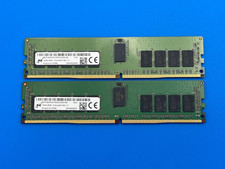 32GB Kit (2x16GB)- 16GB DDR4 2400T ECC Reg Micron MTA18ASF2G72PDZ-2G3D1QK Tested picture