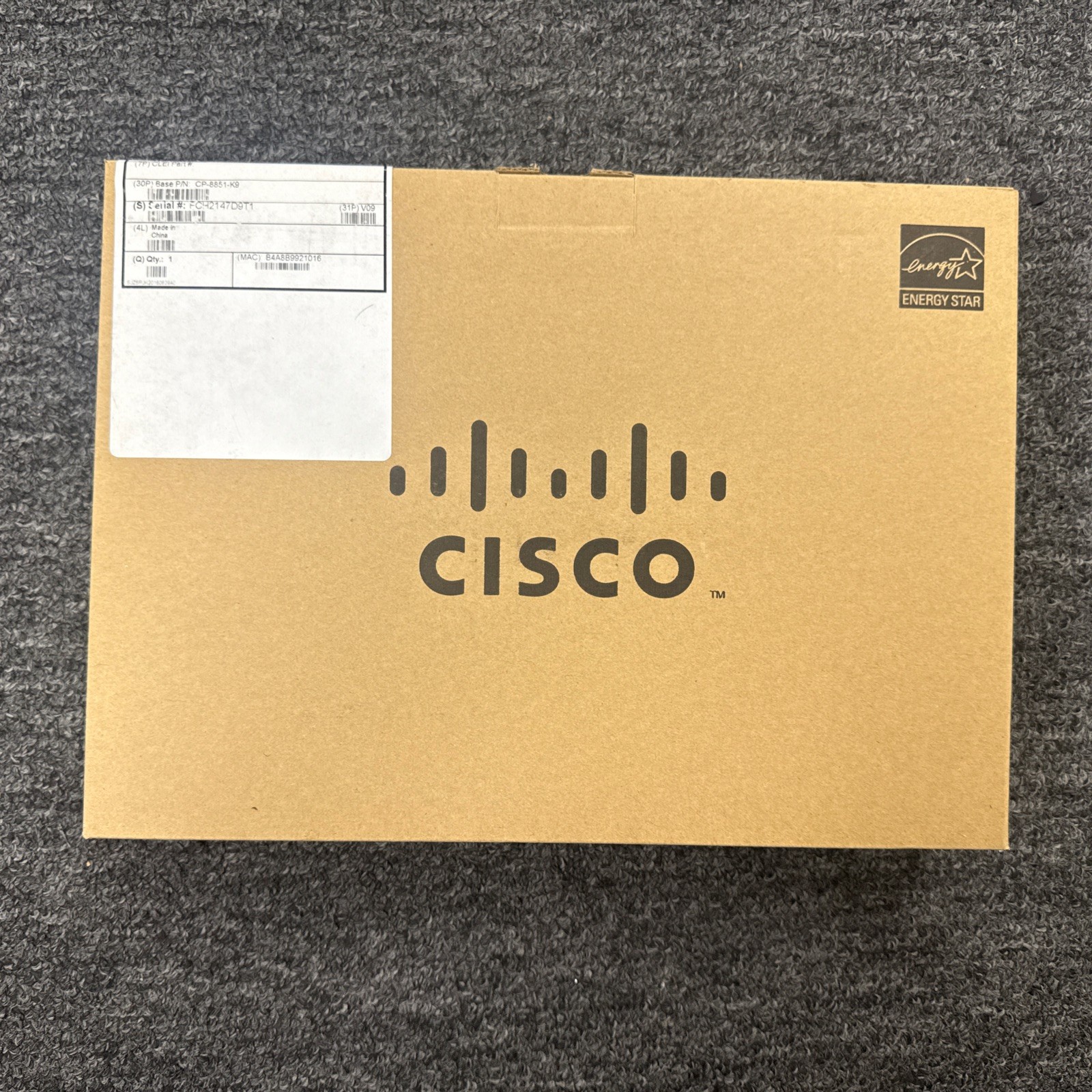 Cisco CP-8851-K9 IP Phone 8851 5-Line Gigabit Color VoIP Bluetooth USB PoE - NEW