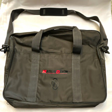 Mason Dixon Black Nylon Laptop Shoulder/Messenger Bag Universal Solid Vintage picture