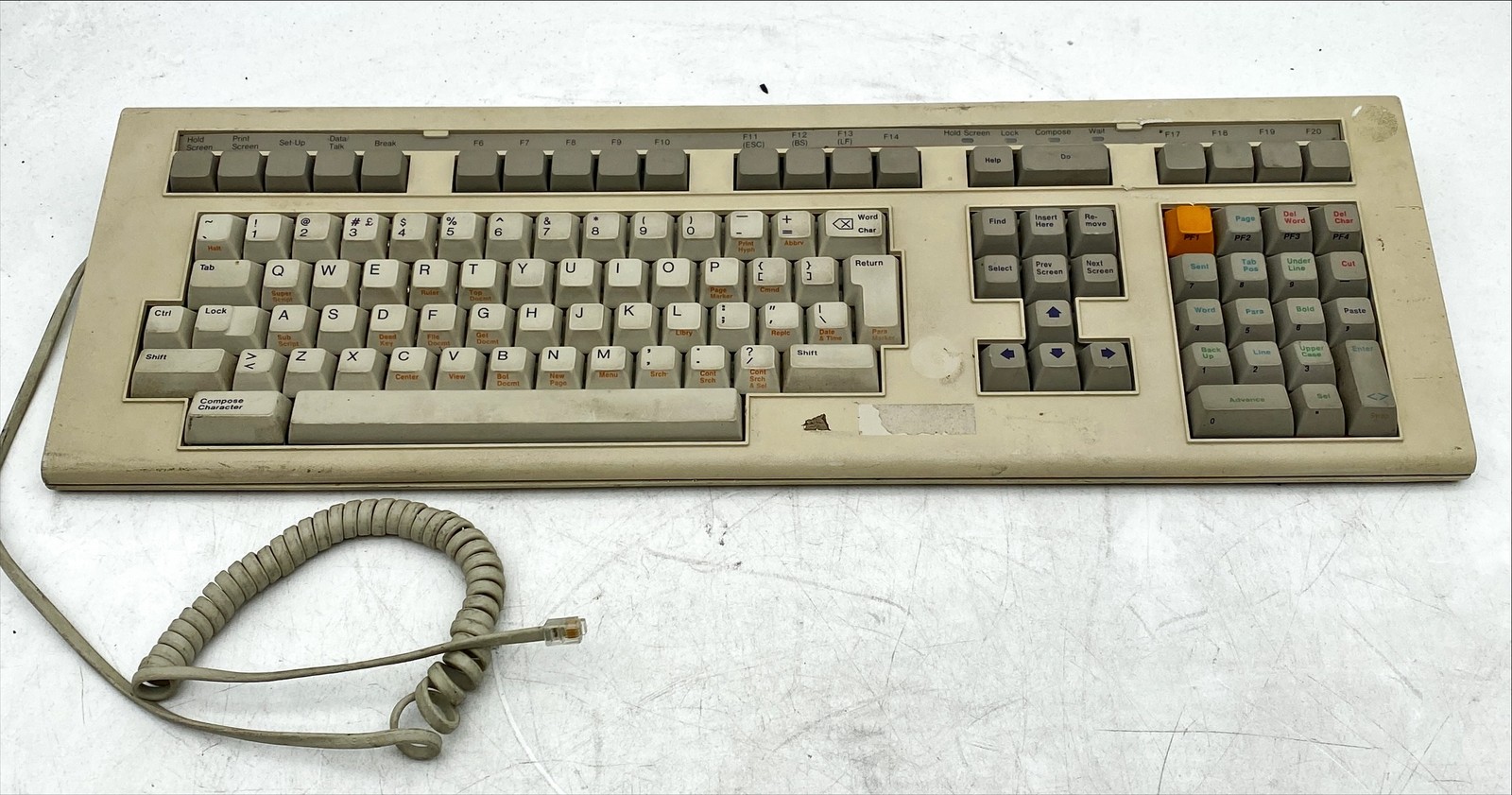 Vintage DEC LK201 Computer Keyboard Used