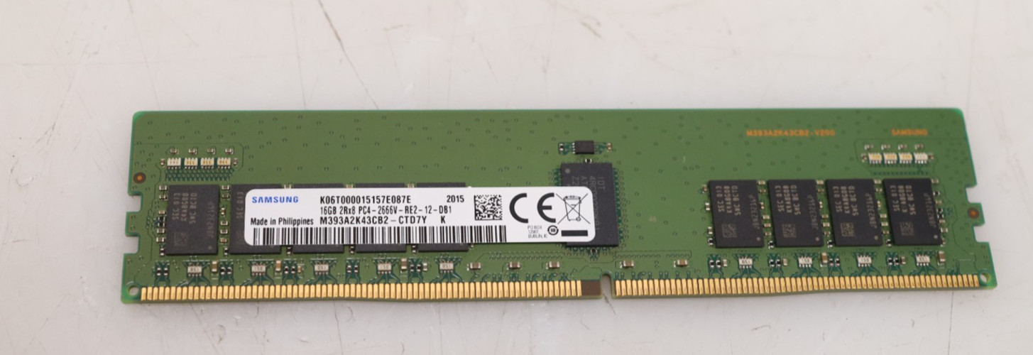 16GB Samsung M393A2K43CB2-CTD7Y PC4-2666V DDR4 RDIMM Server Memory 16GB Samsung M393A2K43CB2-CTD7Y PC4-2666V DDR4 RDIMM Server Memory