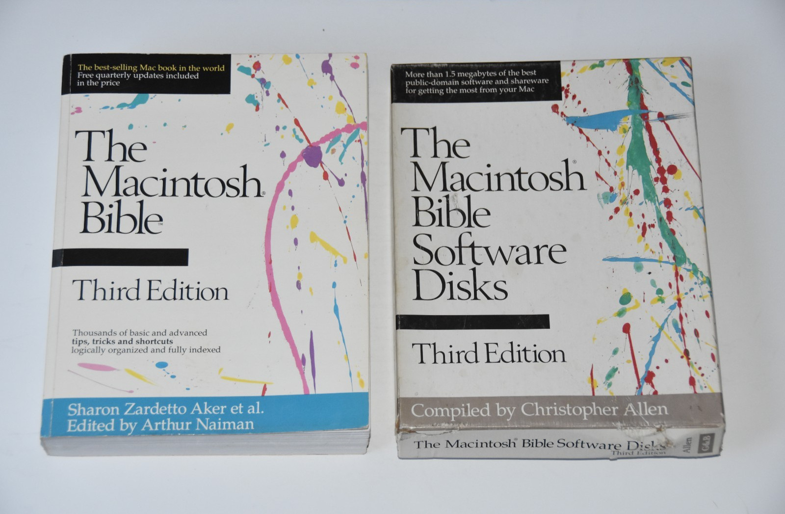 1991 vintage APPLE The Macintosh Bible Software Disks & BIG BOOK Third Edition 1991 vintage APPLE The Macintosh Bible Software Disks & BIG BOOK Third Edition