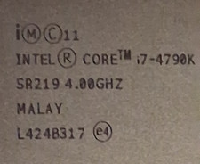 Intel core i7-4790K CPU picture