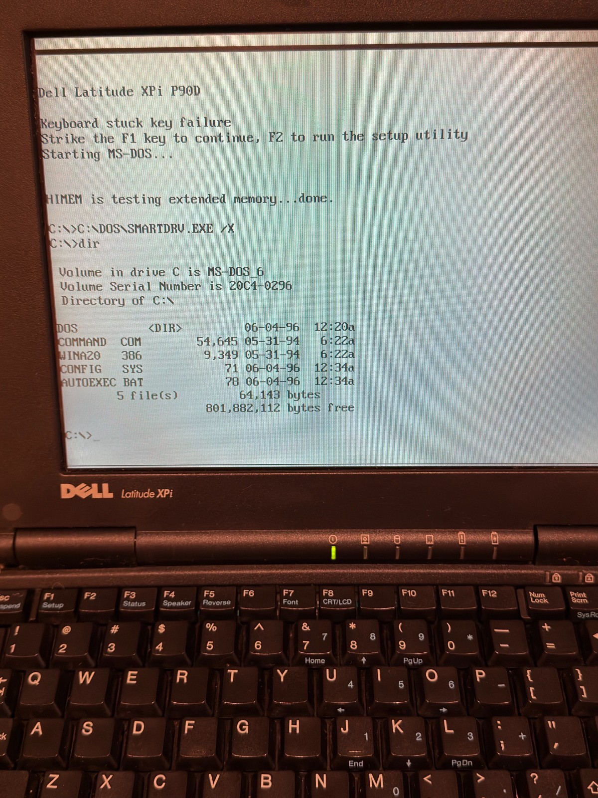 Dell Latitude XPi P90D Vintage Laptop 90MHz