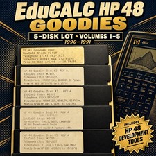 EduCALC HP 48 Goodies Disks 1–5 Vintage 5.25