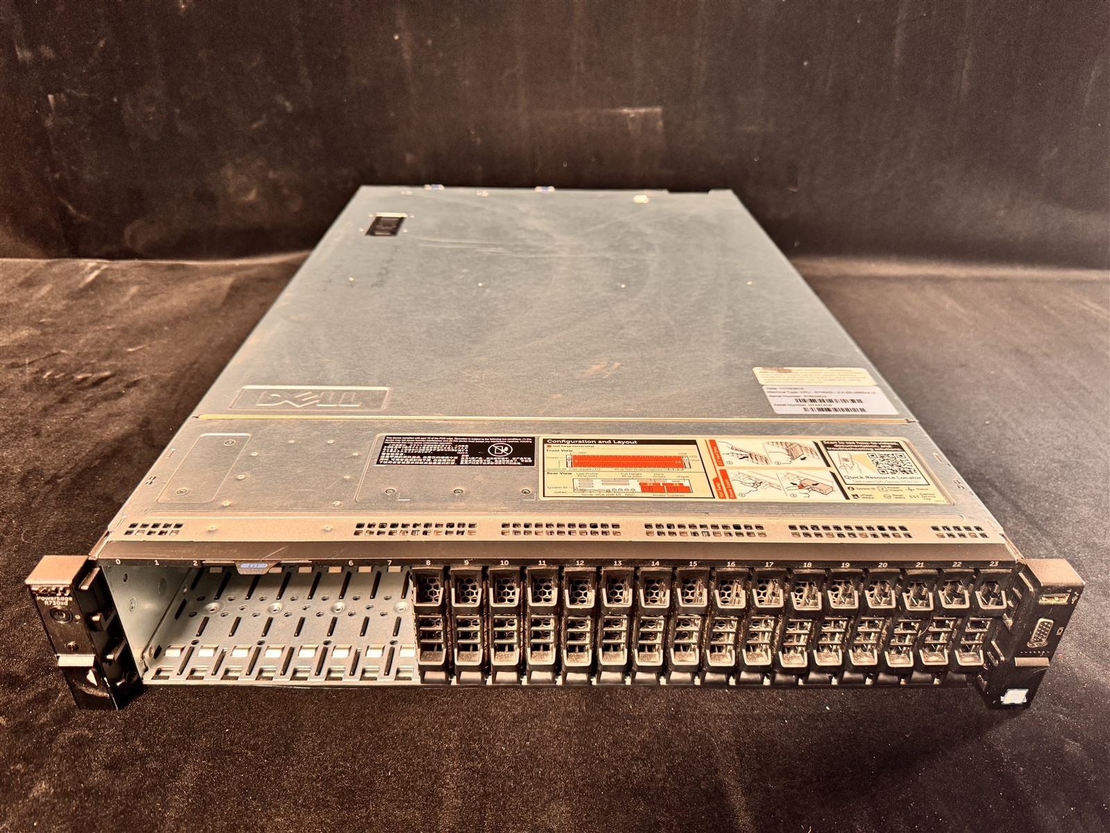 Dell PowerEdge R730xd 24SFF 2x E5-2620v4 16-Core 2.1GHz 64GB RAM 8x Tray H730P