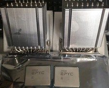 Pair ID-COOLING A8-SP3 CPU Heatsink Coolers and AMD EPYC 7601 32 Core Processors picture