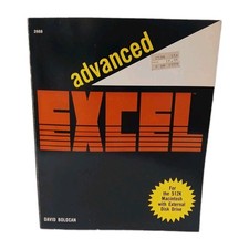 Advanced EXCEL David Bolocan 1986 Vintage Macintosh 512K Computer Tech Book picture
