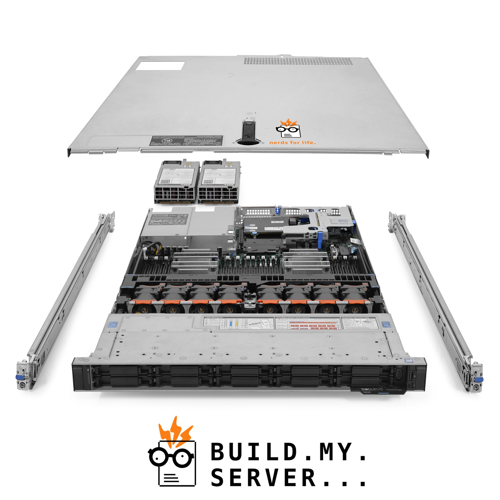 Dell PowerEdge R640 10-Bay NVMe Data Server 3.00Ghz 36-Core 384GB RAM Rails