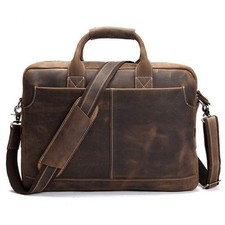 The Welch Briefcase | Vintage Leather Messenger Bag picture