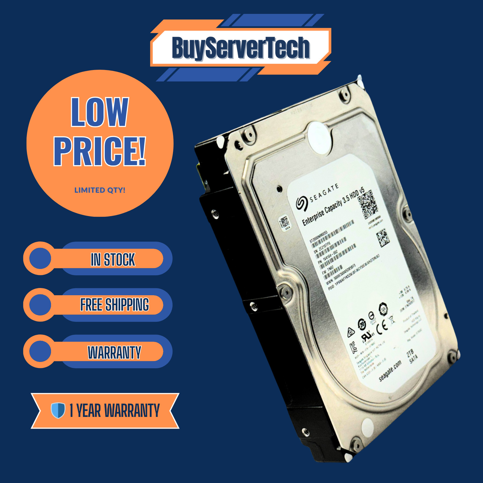 Seagate ST2000NM0055 2TB 7200RPM SATA 6Gb/s 3.5 Seagate ST2000NM0055 2TB 7200RPM SATA 6Gb/s 3.5