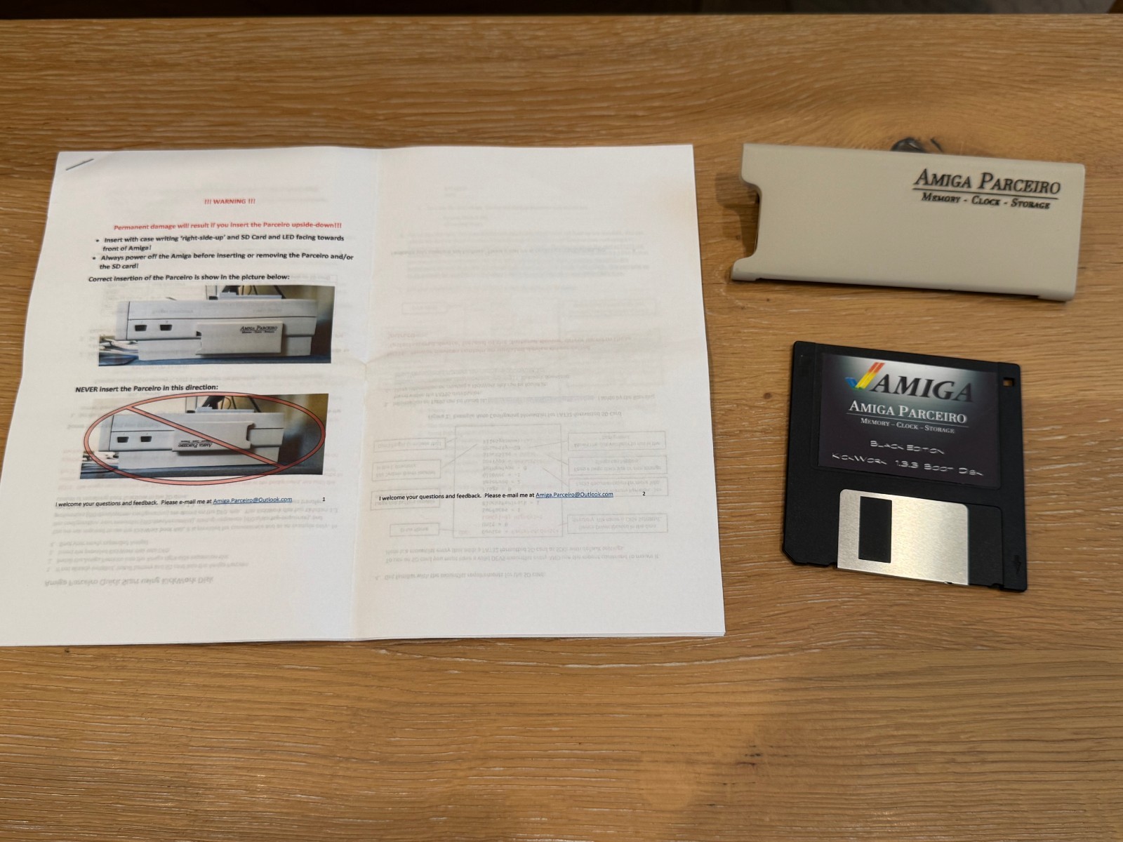 Parceiro 1.1 Black Edition for Amiga 1000, 8MB Fast RAM, RTC, 16GB SD, Tested