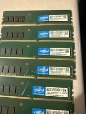Lot of 4 - Crucial 16GB DDR4-3200 MHz CL22 UDIMM RAM Module (CT16G4DFRA32A) picture