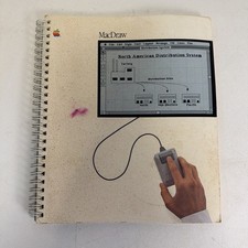 Vintage Apple MacDraw released 1984 User Guide (Has Wear & Tear - See Photos) picture